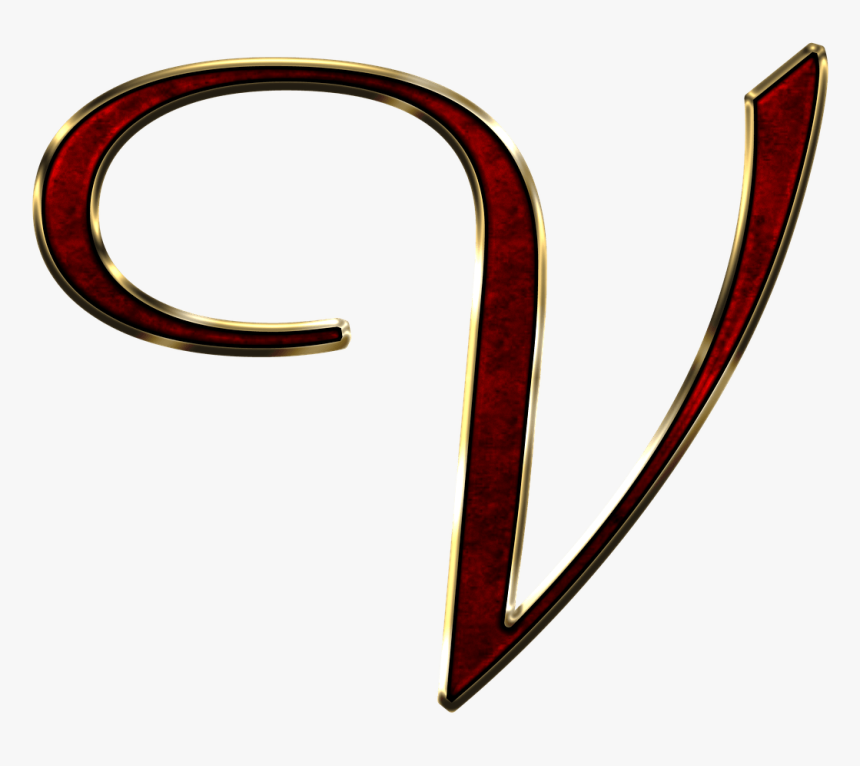 Capital Letter V Red - V Letter No Background, HD Png Download, Free Download