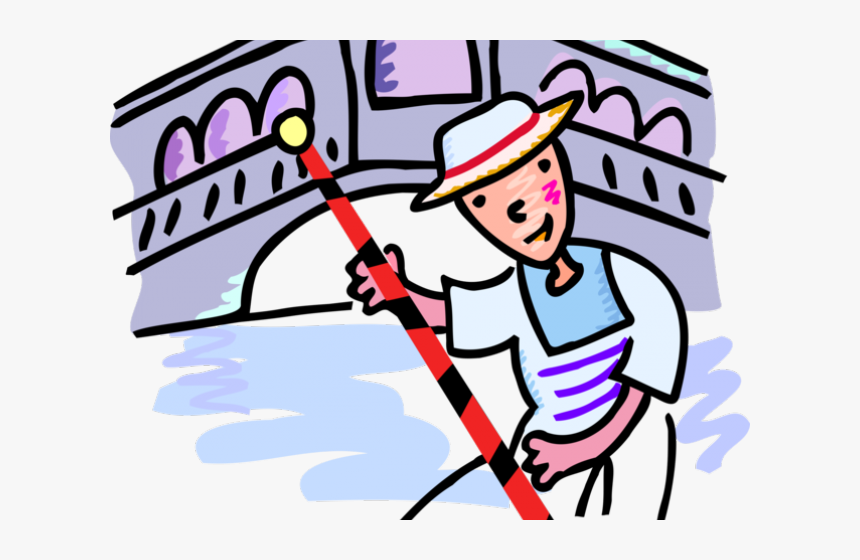 Canal Clipart Gondolier, HD Png Download, Free Download