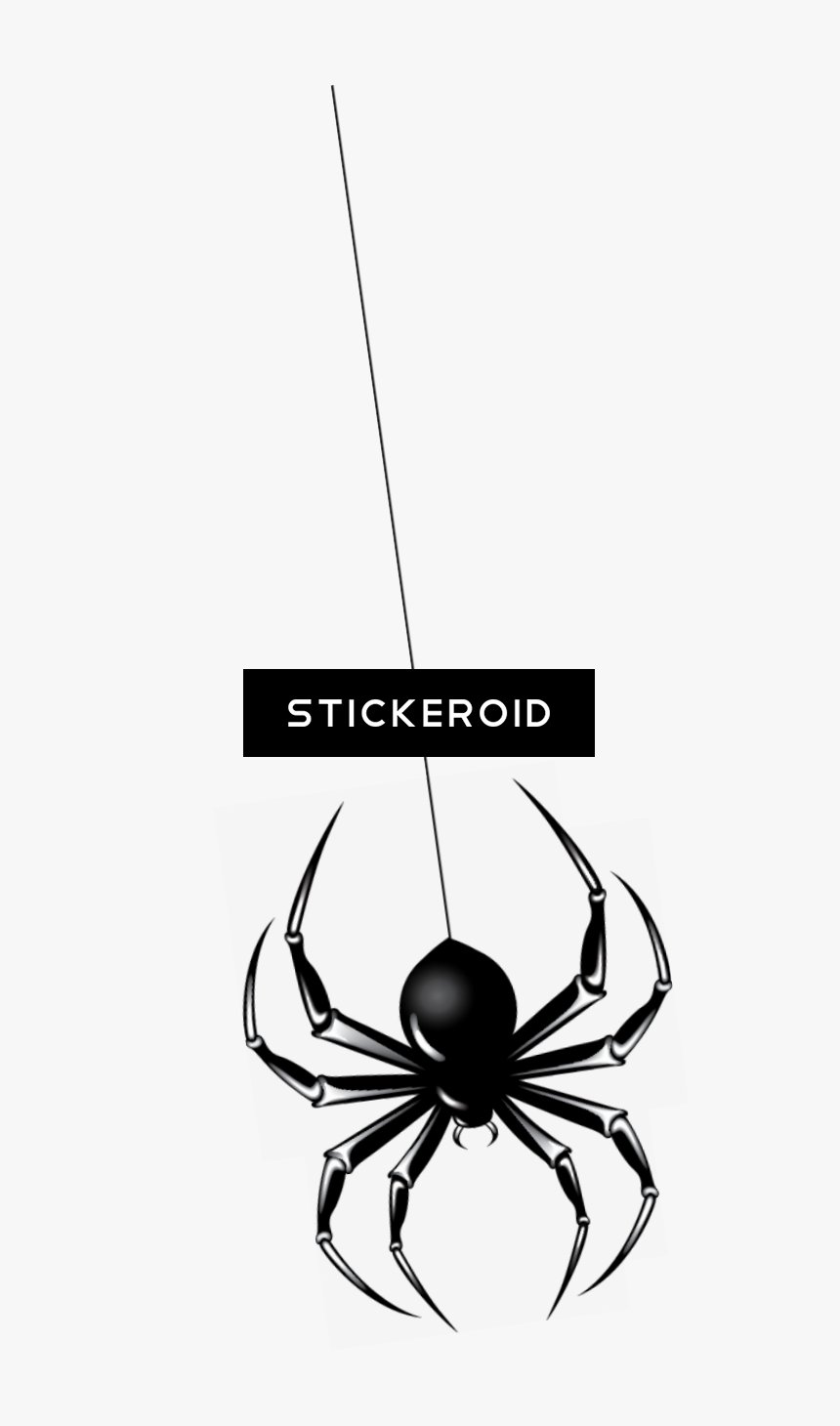 Black Widow Clipart , Png Download - Hanging Spider Png, Transparent Png, Free Download