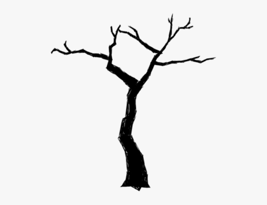 Jungle Tree Burnt - Black And White Jungle Tree, HD Png Download, Free Download