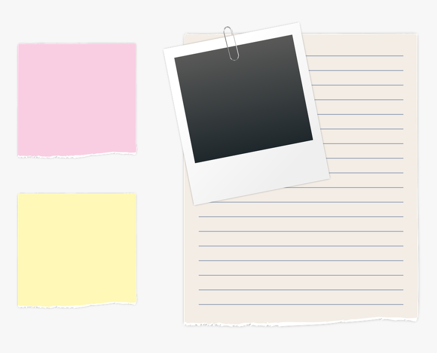 List, Polaroid, Paperclip, Photo, Post It, Note, Pink - Polaroid Paperclip, HD Png Download, Free Download