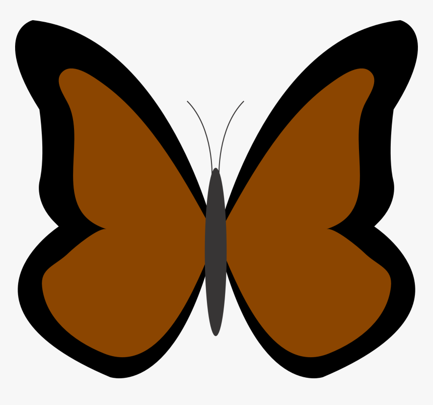 Butterfly Clipart Symmetrical - Blue Butterfly Clipart, HD Png Download, Free Download