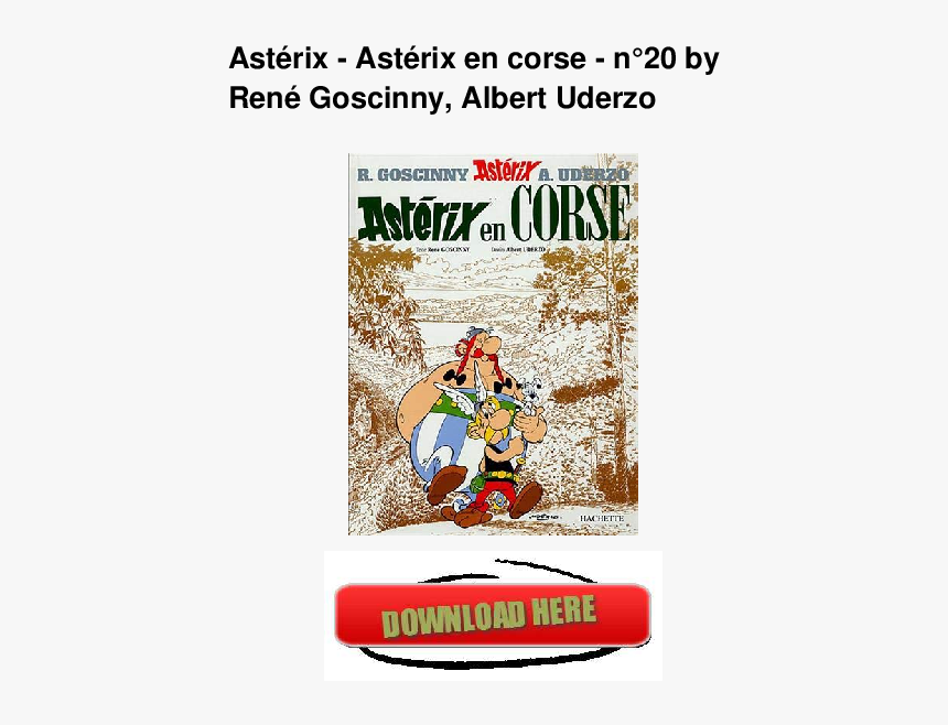 Asterix En Obelix Corsica, HD Png Download, Free Download