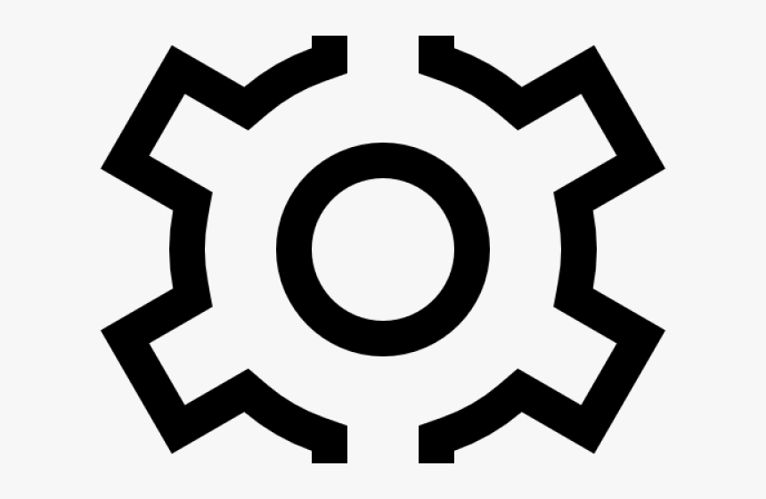 Gears Clipart Gear Outline - Settings Icon Material Design, HD Png Download, Free Download