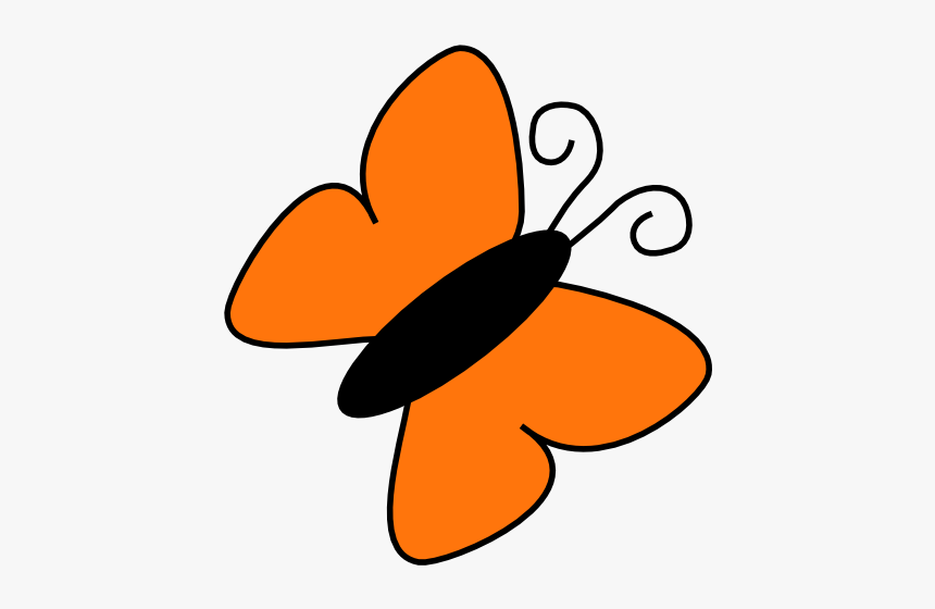 Clip Art Orange Butterfly, HD Png Download, Free Download