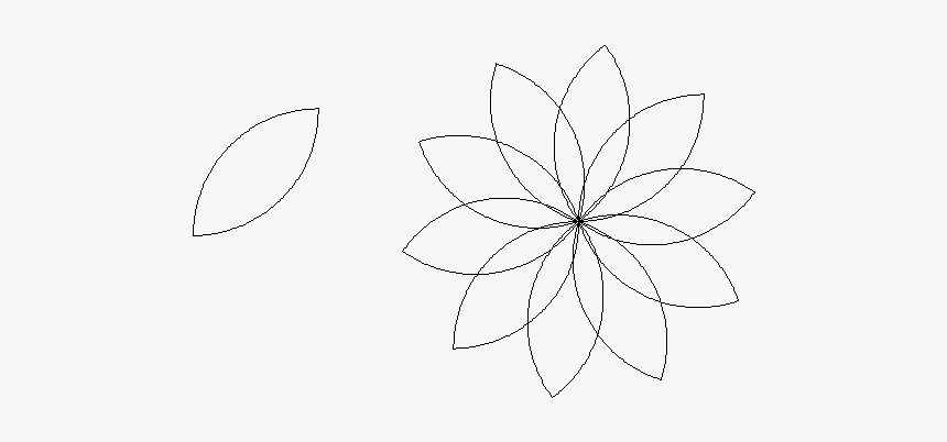 Para Colorear Petalos De Rosas - Line Art, HD Png Download, Free Download