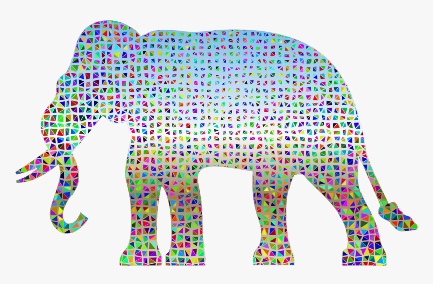 Pink,art,area - Sample Elephant Drawing Design, HD Png Download, Free Download