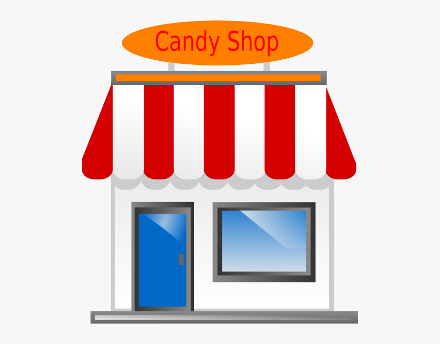 Candy Shop Front Scarecrow4 Clip Art At Clker - Candy Shop Clip Art, HD Png Download, Free Download