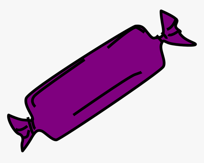 Candy, Sweet, Purple, Wrapped, Present, Christmas, - Candy Purple Png, Transparent Png, Free Download