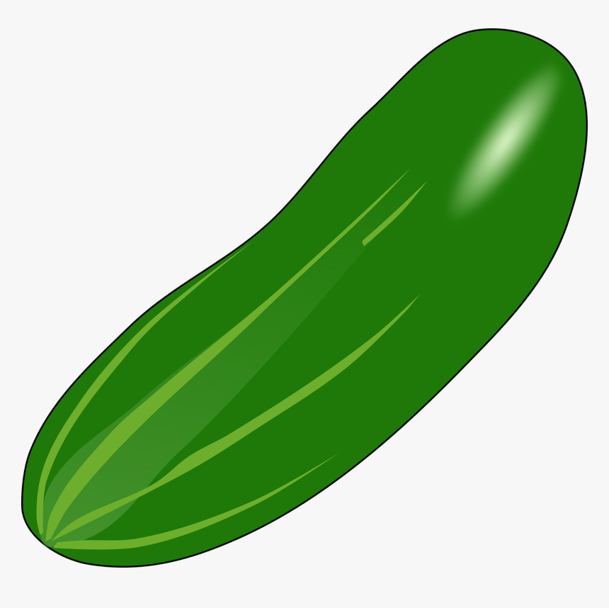 Cucumber Eat Edible Free Picture - Cucumber Clipart, HD Png Download, Free Download