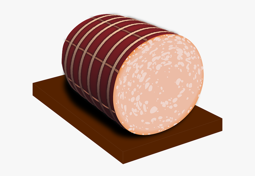 Sausage, Sliced, Pork, Food - Deli Meat Clip Art, HD Png Download, Free Download