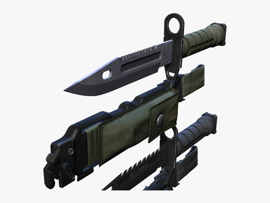 M9 Bayonet Knife Pack 2x Models Royalty-free 3d Model - Explosive Weapon, HD Png Download, Free Download