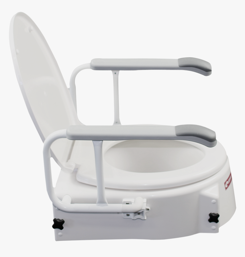 X214 Toilet Seat Raiser With Arms Adjustable Height - Chair, HD Png Download, Free Download