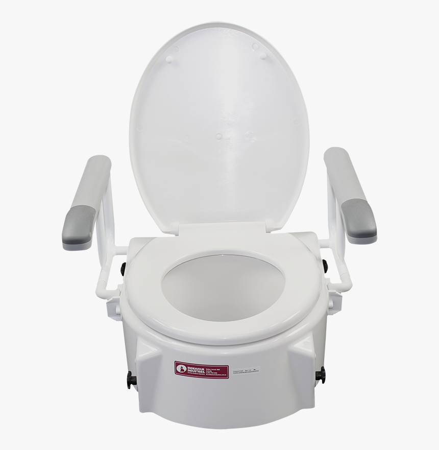 X214 Toilet Seat Raiser With Arms Adjustable Height - Chair, HD Png Download, Free Download