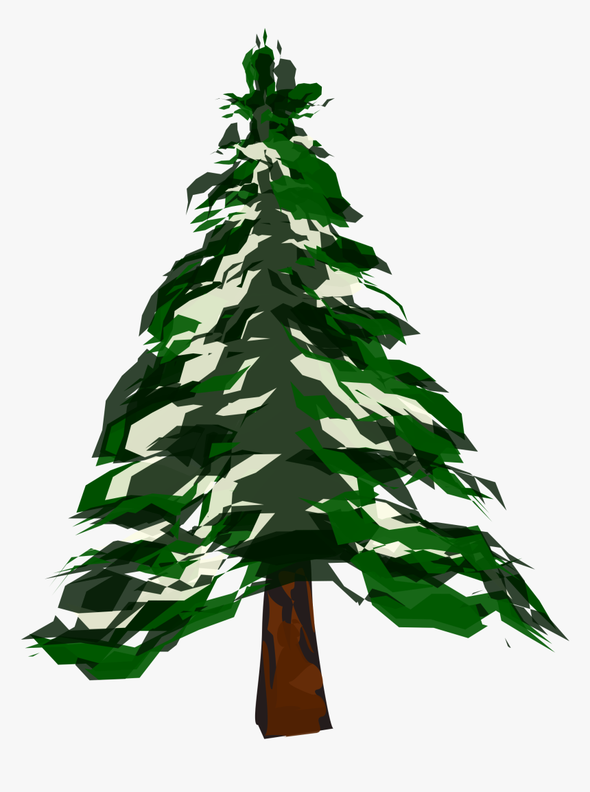 Cartoon Pine Tree - Free pine tree clipart in ai, svg, eps and cdr