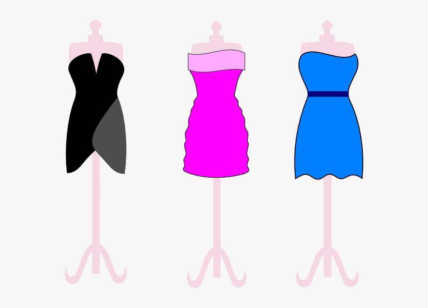 Little Black Dress Cartoon, HD Png Download, Free Download