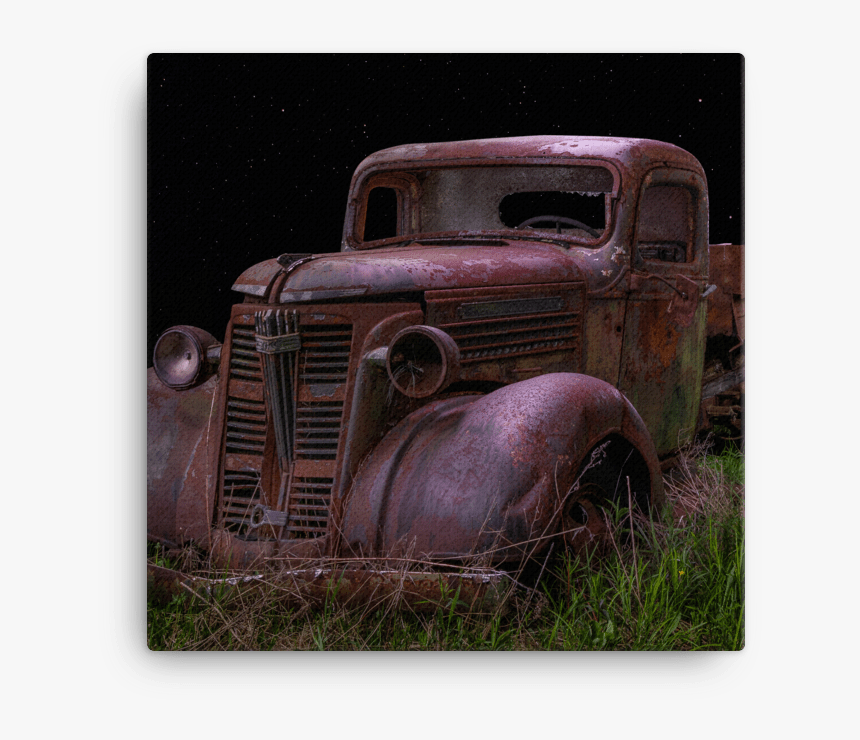 Rusty Old Tow Truck Canvas - Vintage Car, HD Png Download, Free Download