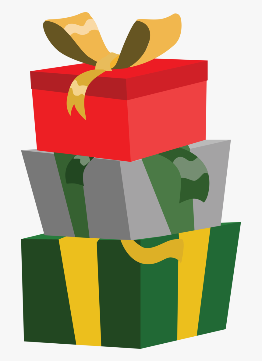 Christmas Gift Box With Ribbon Vector Design Image PNG Images | EPS Free  Download - Pikbest