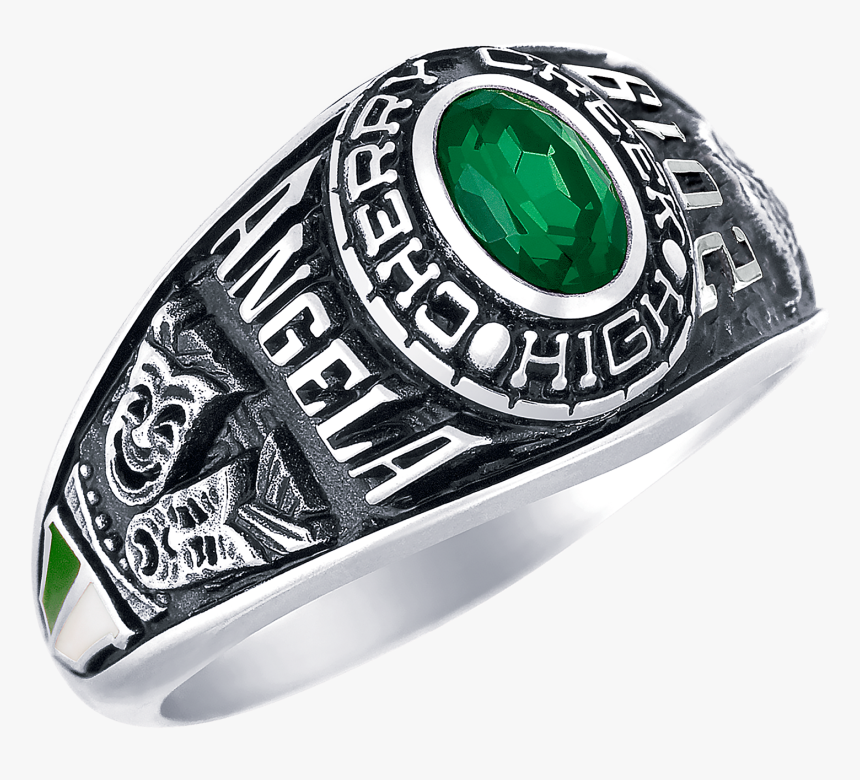 Emerald And Silver Junior Rings, HD Png Download, Free Download