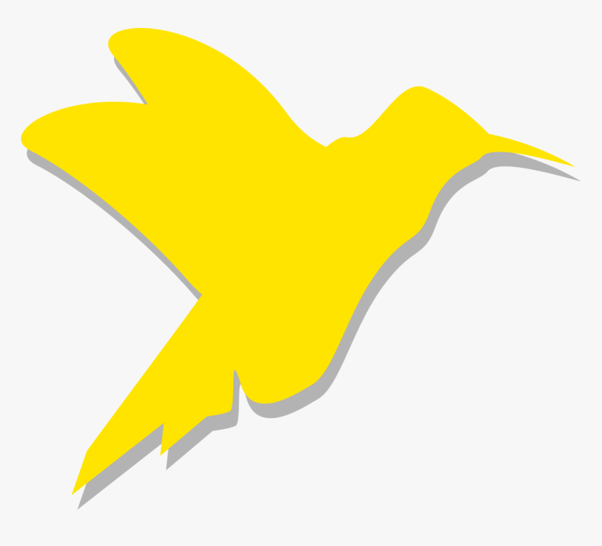 Colibri - Yellow Bird Silhouette, HD Png Download, Free Download