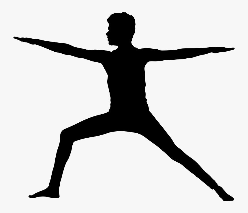 Yoga Silhouette Exercise Physical Fitness Clip Art - Person Doing Yoga Silhouette, HD Png Download, Free Download