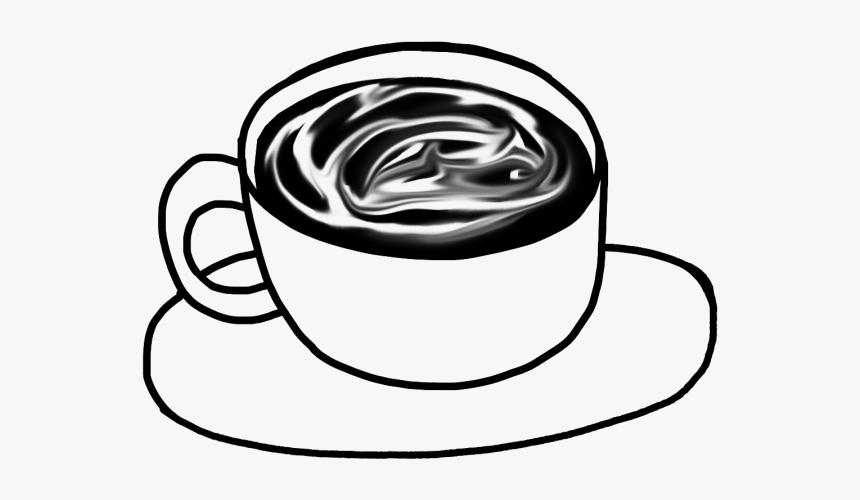 Coffee Art Black And White, HD Png Download, Free Download