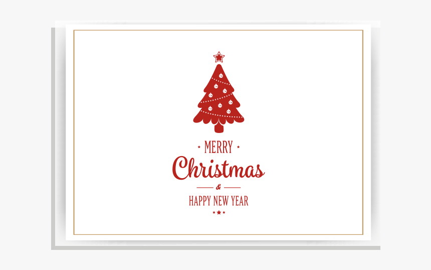 Christmas Card Caption Text - Christmas Tree, HD Png Download, Free Download