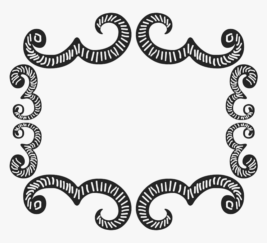 Ornate Rectangle Rubber Stamp - Illustration, HD Png Download, Free Download