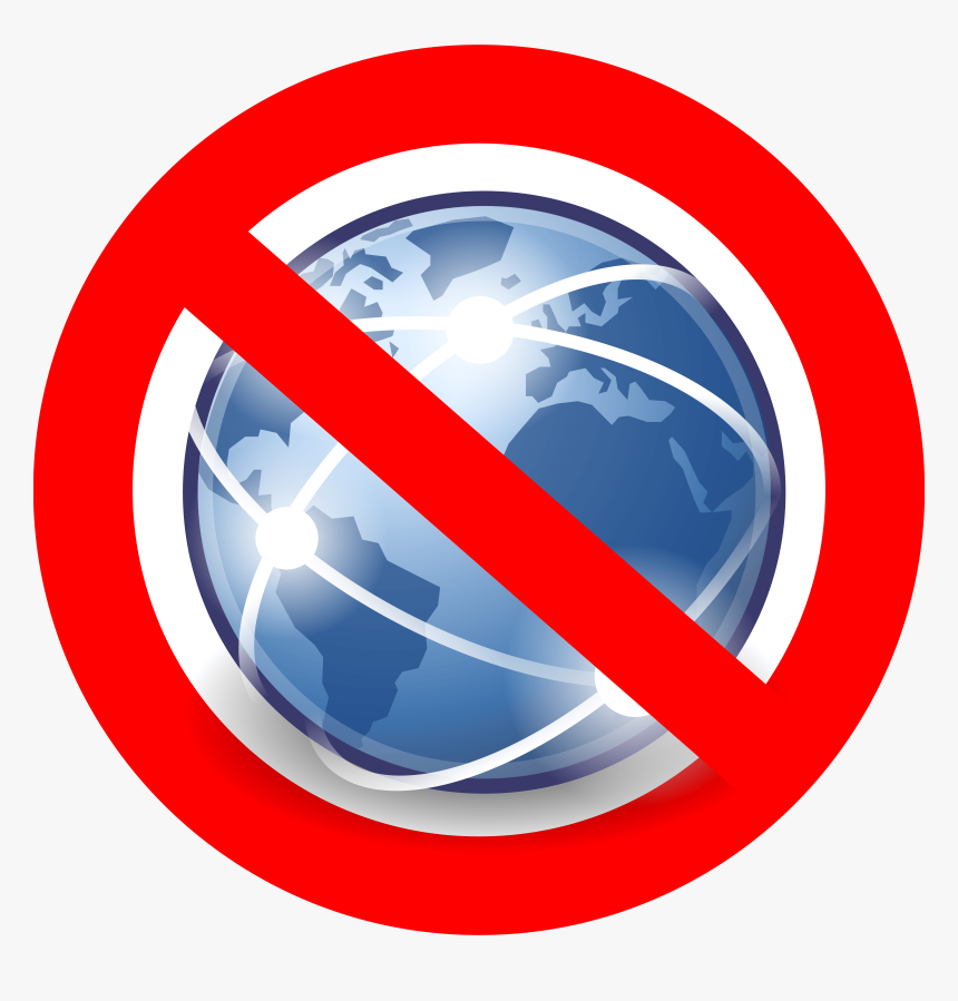 No Internet Clipart - Pas Internet Png, Transparent Png, Free Download