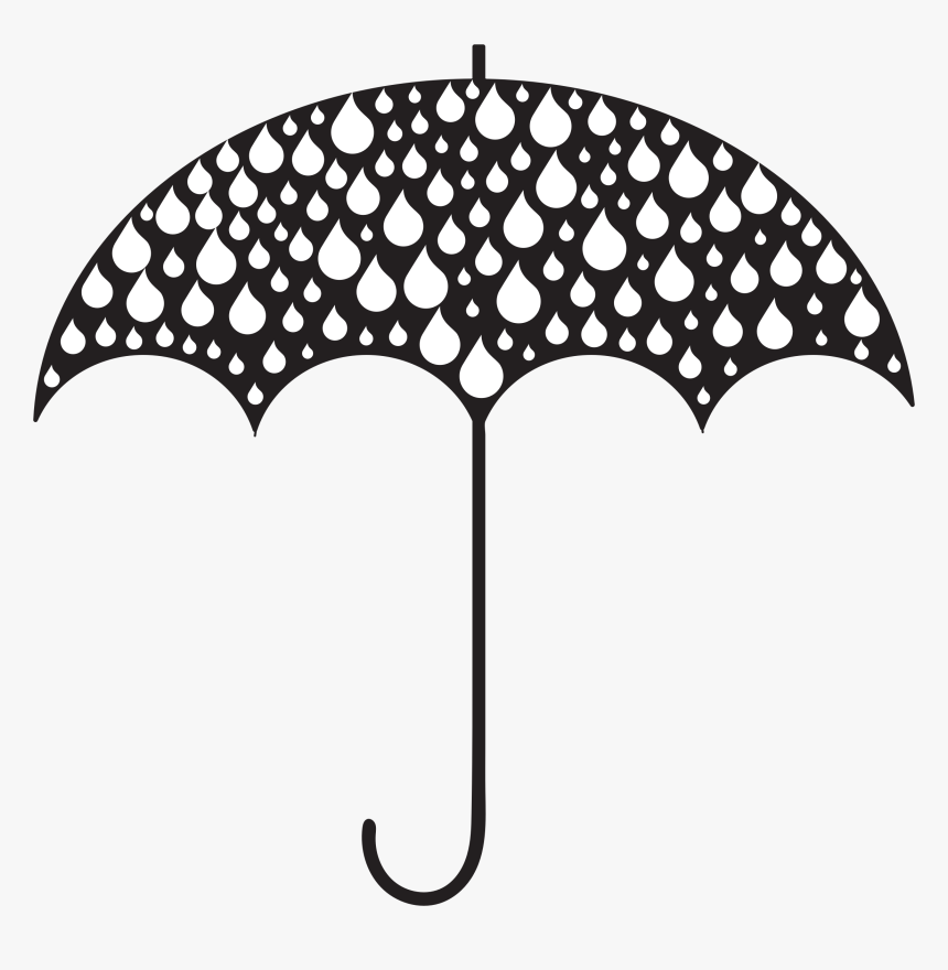 umbrella raindrops clipart