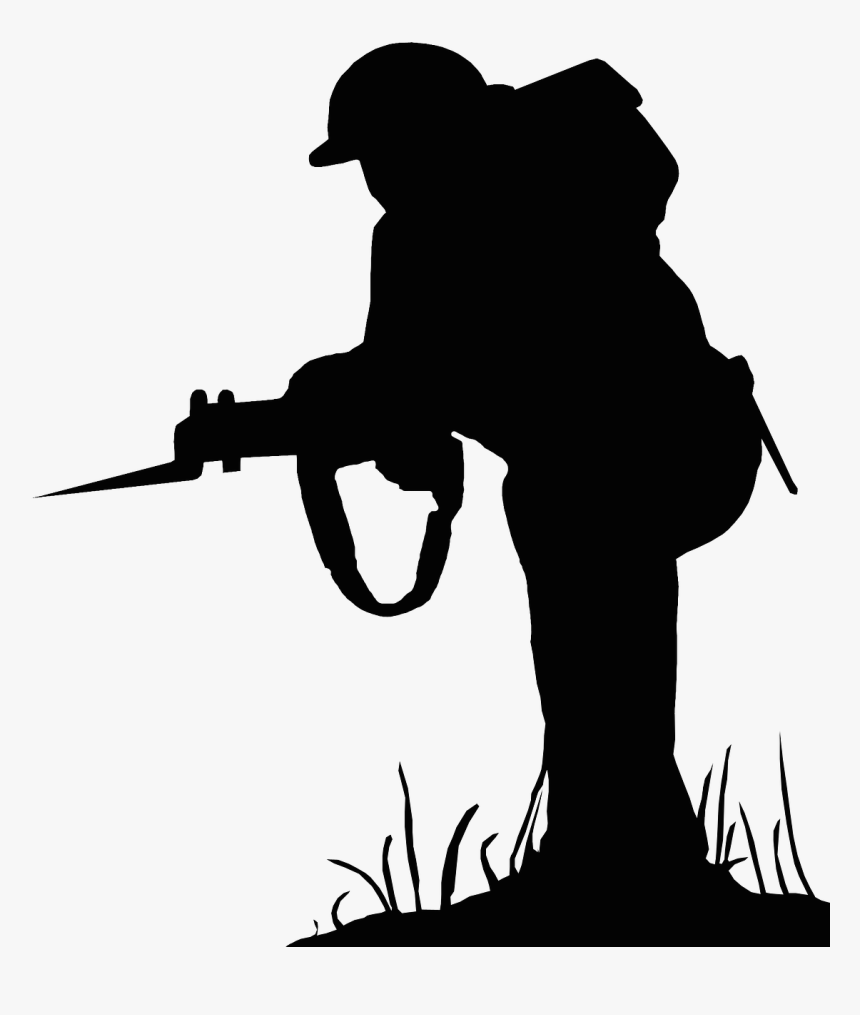 Soldier In Silhouette Png, Transparent Png, Free Download