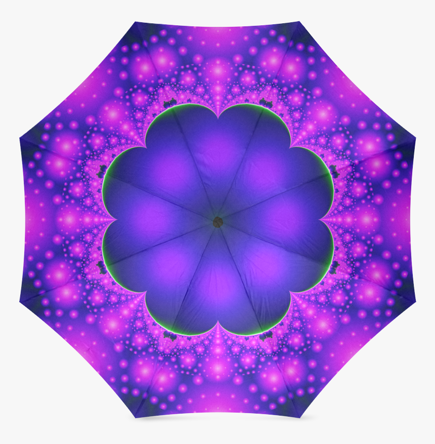 Purple And Pink Glow Foldable Umbrella Artist Tracey - Fractal Art, HD Png Download, Free Download