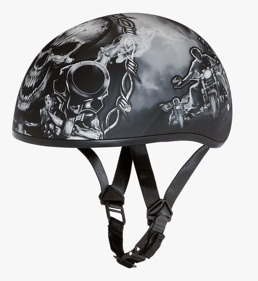 T Skull Guns Cap Helmet"
 Class="lazyload Appear"
 - Bicycle Helmet Skull, HD Png Download, Free Download