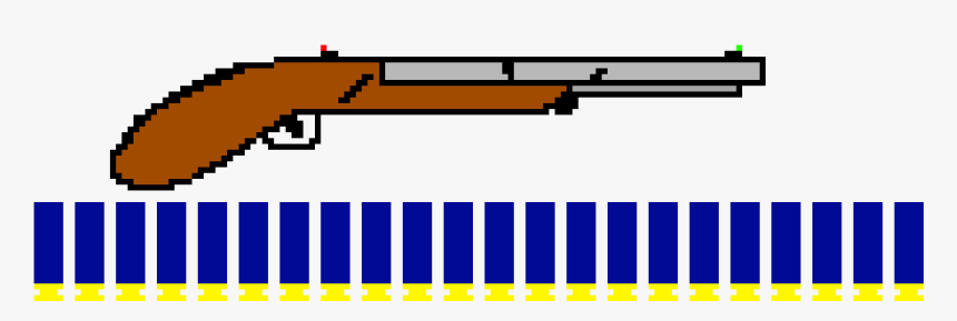 Double Barrel Pixel Art, HD Png Download, Free Download