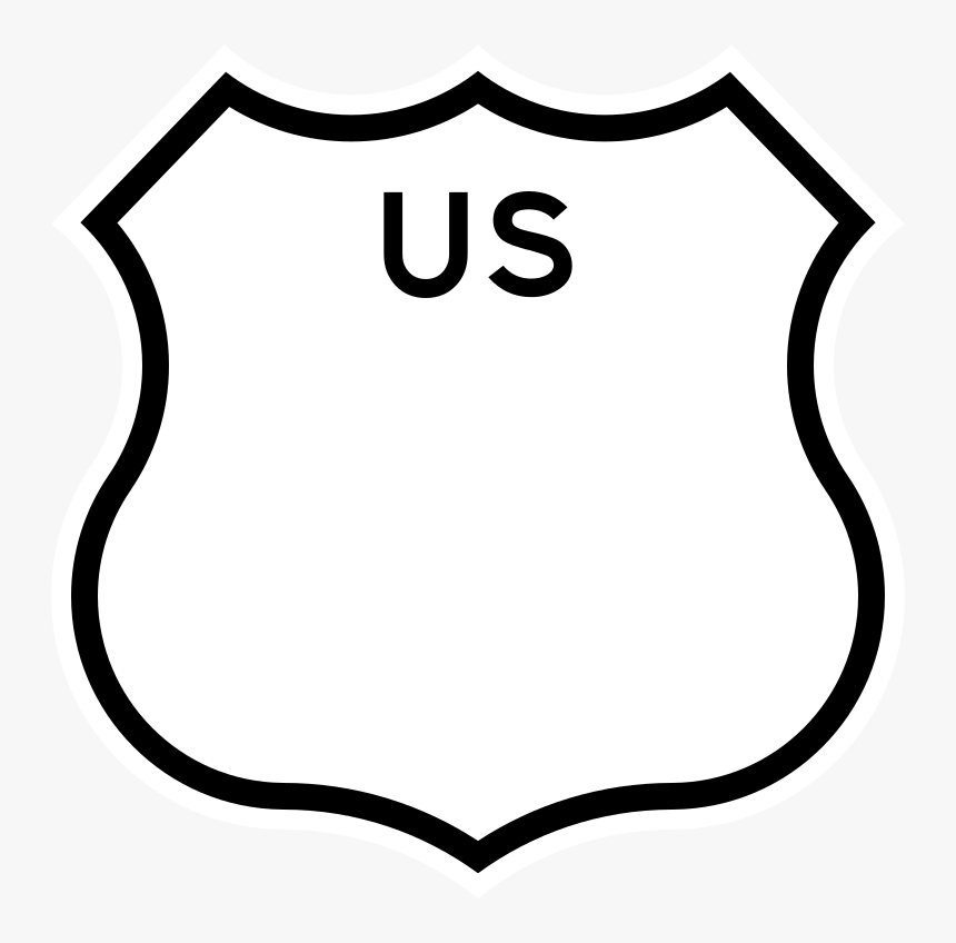 Us Blank - Us Highway Sign, HD Png Download, Free Download
