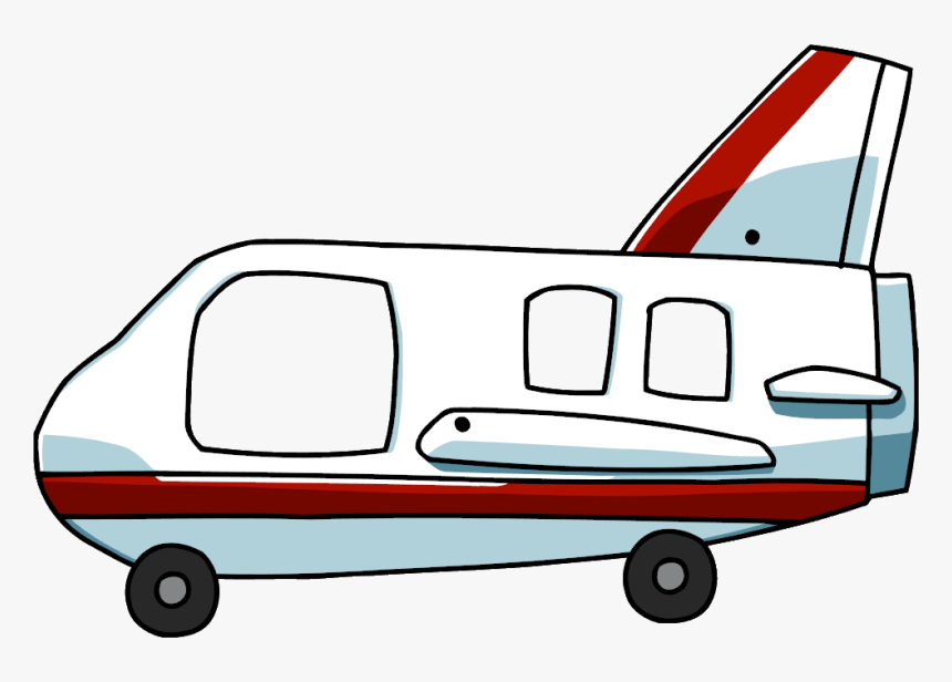 Airplane Cartoon Png Airplane With - Scribblenauts Plane Png, Transparent Png, Free Download