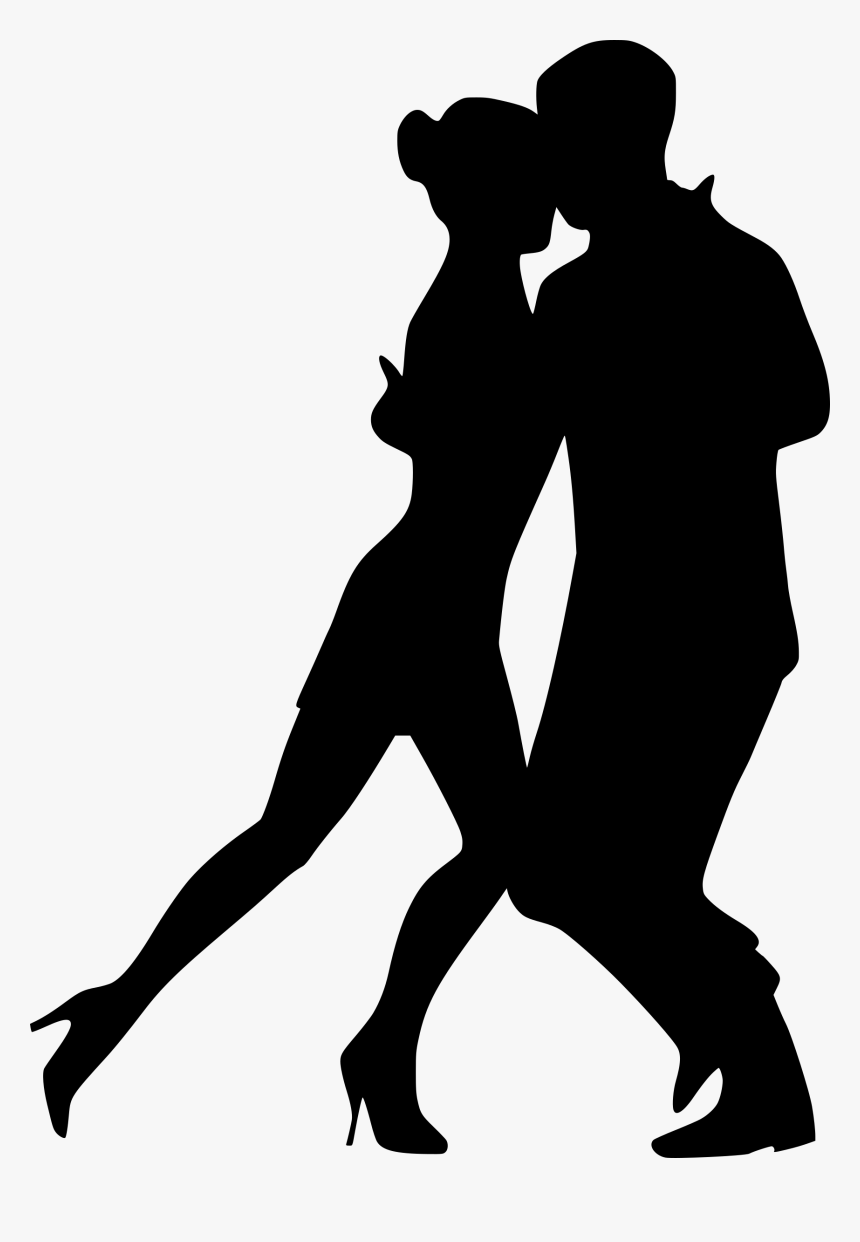 Salsa Dancing Couple Silhouette - Dance Couple Silhouette Png, Transparent Png, Free Download