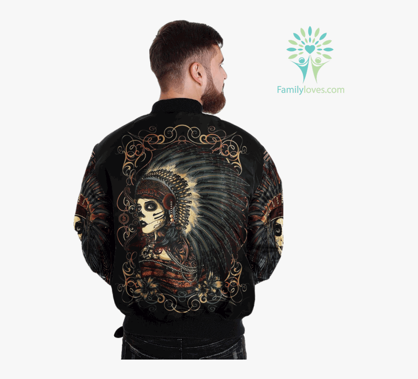 Native American Day Of The Dead Over Print Jacket %tag - Hold A Beast ...