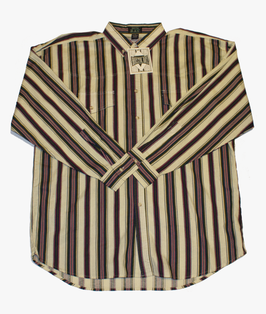 Vintage 90"s Vertical Stripe Button Up - Blouse, HD Png Download, Free Download