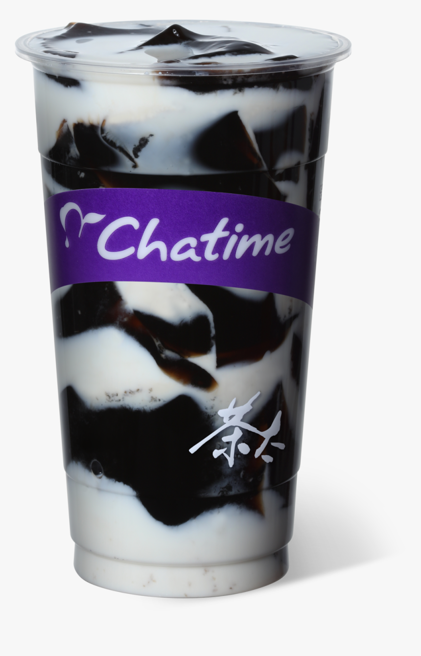 ¤é¥x©ûµp¯n¥¤­ágrass Jelly Roasted Milk Tea - Topping Chatime Coconut Jelly, HD Png Download, Free Download