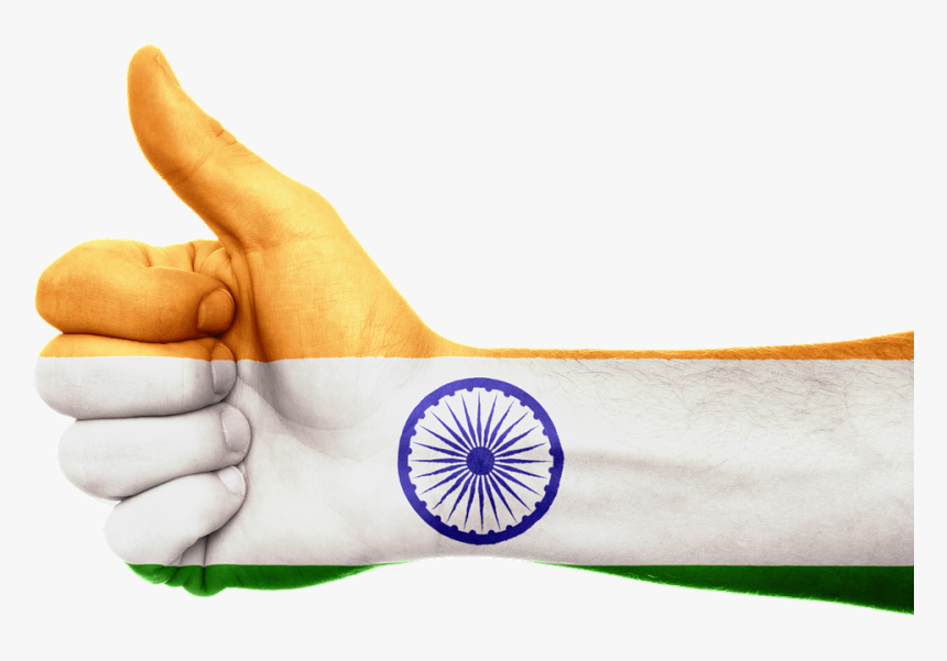 India, Flag, Hand, Asian, National, Patriotic - Icc Cricket World Cup 2023 Host, HD Png Download, Free Download