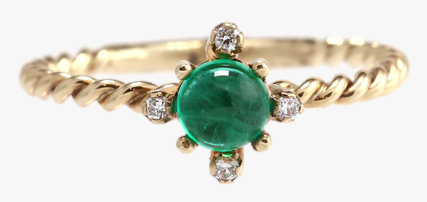 Colombian Emerald & Diamond Ring"
 Class= - Engagement Ring, HD Png Download, Free Download