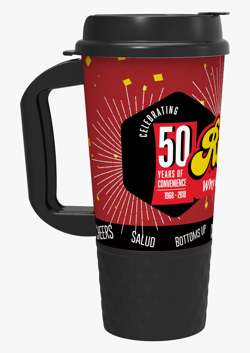 20oz Gripper Mug With Flip-top Lid And Handle - Coffee Cup, HD Png Download, Free Download