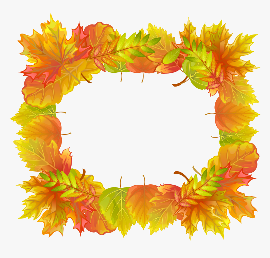 Autumn Leafs Border Frame Png Clipart Image Gallery - Frame Border Png ...