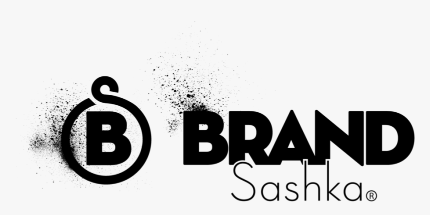 Brandsashka Logo Dirty Black Horizontal Registered - Graphic Design, HD Png Download, Free Download