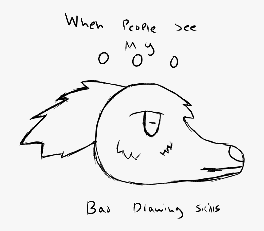 When Peeps See My Sucky Drawing Skills By Camyanime - Line Art, HD Png Download, Free Download