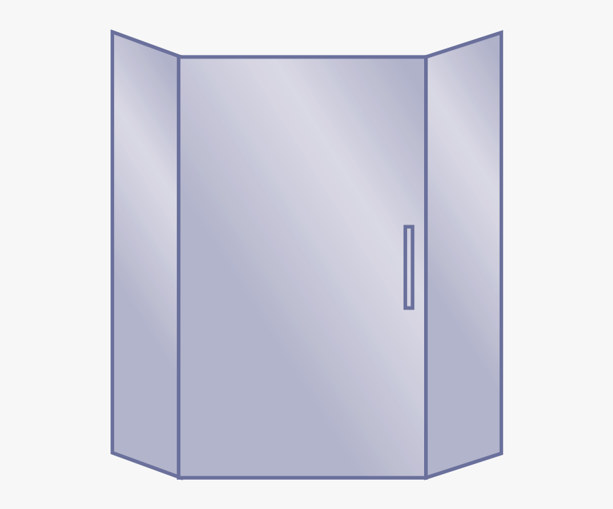 Neo Angle Shower Door - Cupboard, HD Png Download, Free Download