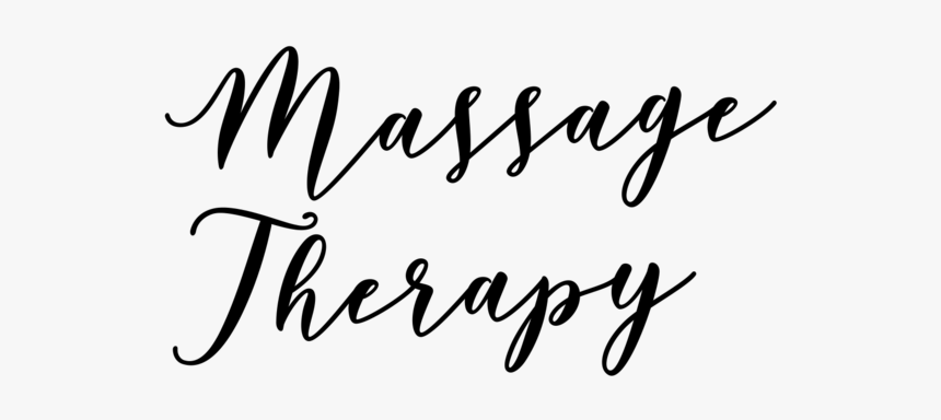 Massage Therapy - Calligraphy, HD Png Download, Free Download