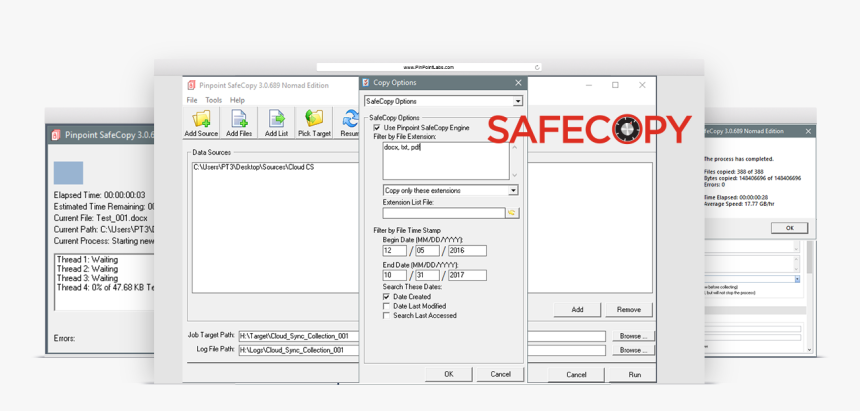 Pinpoint Labs Safecopy - Computer Forensic Litigation Support Review Platform, HD Png Download, Free Download