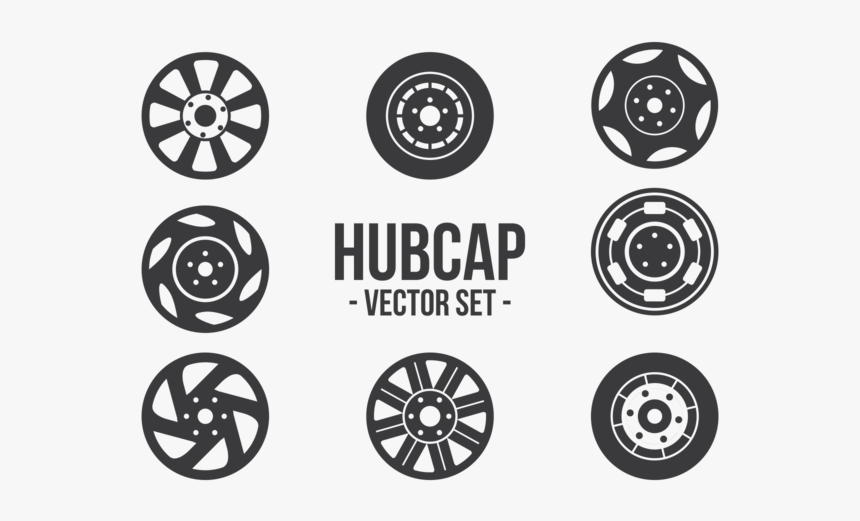 Hubcap Icons Vector - Transparent Tire Icon Set, HD Png Download, Free Download